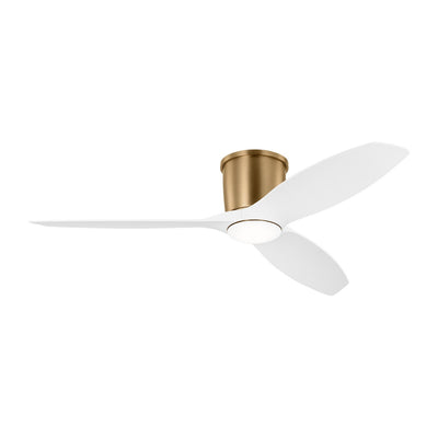 Generation Lighting. - 3TTHR52SBD - 52``Ceiling Fan - Titus 52 Hugger LED - Satin Brass