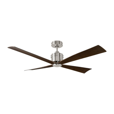 Visual Comfort Fan - 4LNCR56BS - 56``Ceiling Fan - Launceton 56 - Brushed Steel