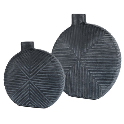 Uttermost - 17114 - Vases, Set/2 - Viewpoint - Aged Black