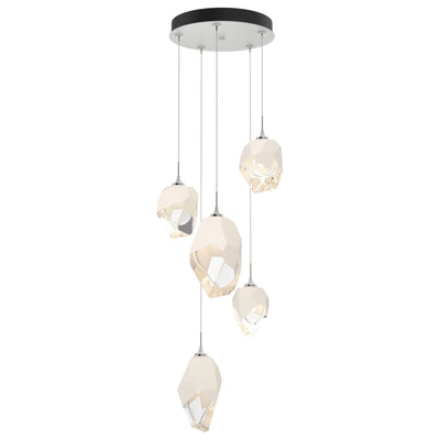 Chrysalis Mixed Shades Round 5 Light Pendant