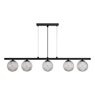 Renwil - LPC4419 - Five Light Ceiling Fixture - Chandra - Matte Black
