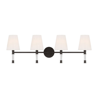 Visual Comfort Studio - CV1054AI - Four Light Bath Vanity - Hanover - Aged Iron