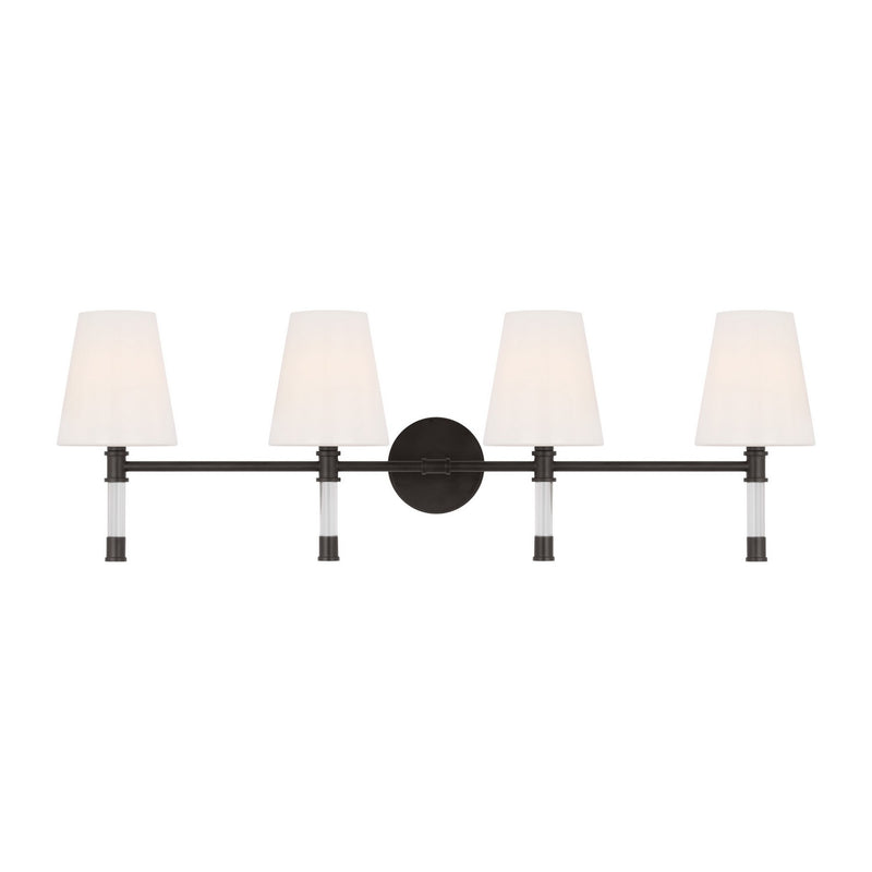 Visual Comfort Studio - CV1054AI - Four Light Bath Vanity - Hanover - Aged Iron