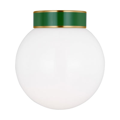 Visual Comfort Studio - KSF1051BBSGRN - One Light Flush Mount - Monroe - Burnished Brass