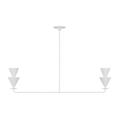 Visual Comfort Studio - LXC1102CPST - Two Light Linear Chandelier - Cornet - Cast Plaster