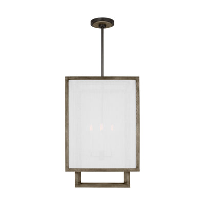 Visual Comfort Studio - TFC1094WDO - Four Light Chandelier - Brockway - Weathered Oak Wood