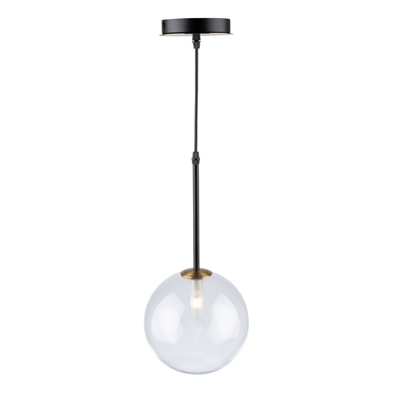 Artcraft - AC11761VB - One Light Pendant - Aurelia - Matte Black & Brass