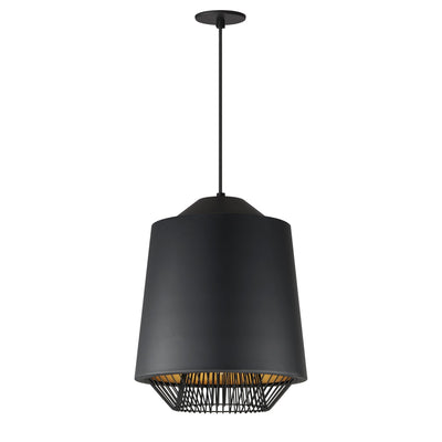 ET2 - E11392-BKGLD - LED Pendant - Phoenix - Black / Gold