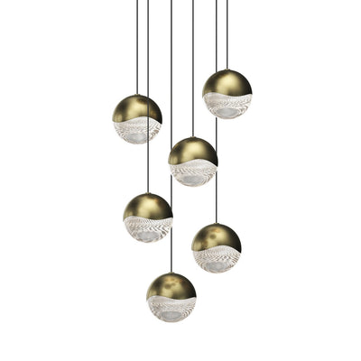 Sonneman - 2915.14-LRG - LED Pendant - Grapes - Brass Finish