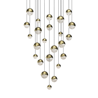 Sonneman - 2918.14-AST - LED Pendant - Grapes - Brass Finish