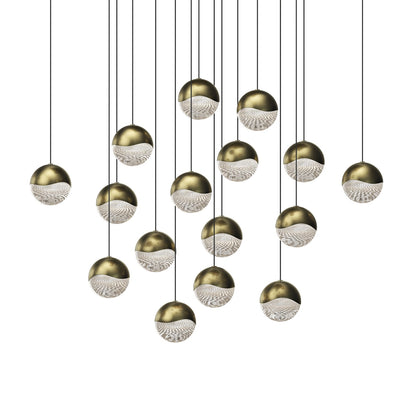 Sonneman - 2923.14-LRG - LED Pendant - Grapes - Brass Finish