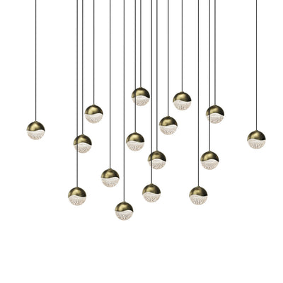 Sonneman - 2923.14-SML - LED Pendant - Grapes - Brass Finish