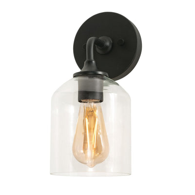 AFX Lighting - WMMS0611MBBK - One Light Wall Sconce - William - Black