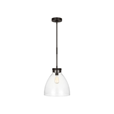 Visual Comfort Studio - CP1121AI - One Light Pendant - Garrett - Aged Iron