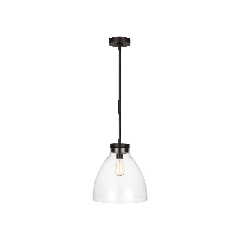 Visual Comfort Studio - CP1121AI - One Light Pendant - Garrett - Aged Iron