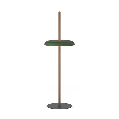 Pablo Designs - NIVE FLR WAL GRN - LED Floor - Nivel - Walnut with/Green