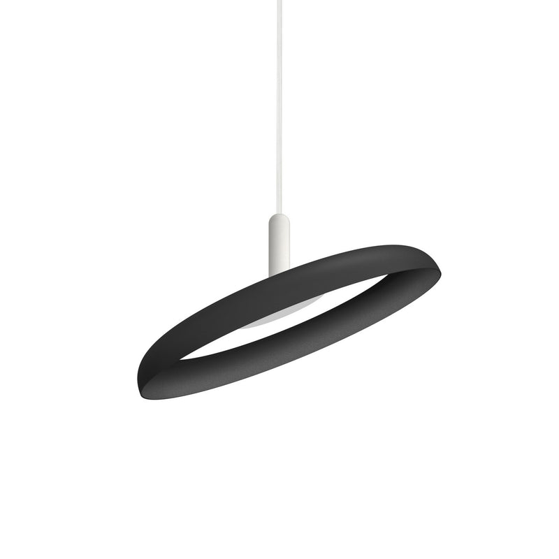 Pablo Designs - NIVE PND 15 BLK WHT - LED Pendant - Nivel - Black/ Black