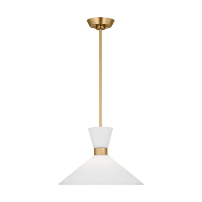 Visual Comfort Studio - DJP1091SB - One Light Pendant - Belcarra - Satin Brass