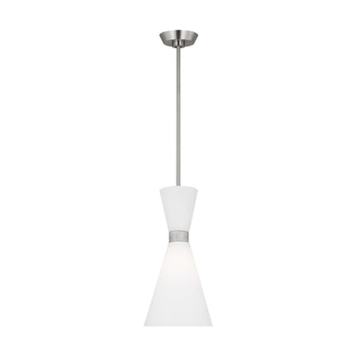 Visual Comfort Studio - DJP1101BS - One Light Pendant - Belcarra - Brushed Steel