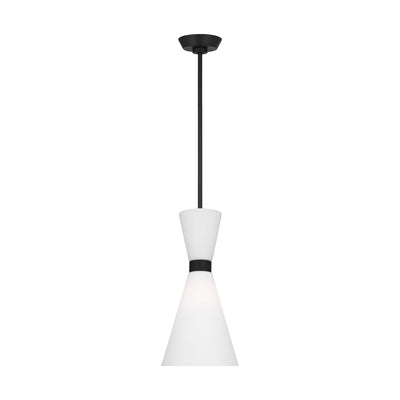 Visual Comfort Studio - DJP1101MBK - One Light Pendant - Belcarra - Midnight Black