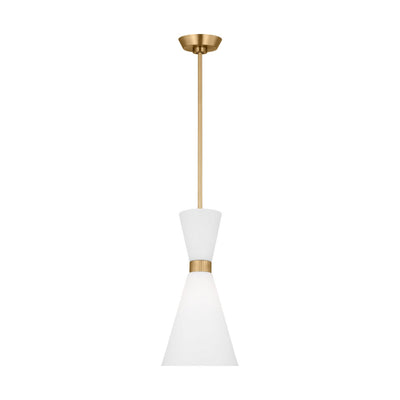 Visual Comfort Studio - DJP1101SB - One Light Pendant - Belcarra - Satin Brass