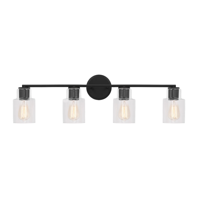 Visual Comfort Studio - DJV1004MBK - Four Light Bath - Sayward - Midnight Black