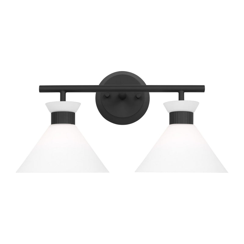 Visual Comfort Studio - DJV1012MBK - Two Light Bath - Belcarra - Midnight Black