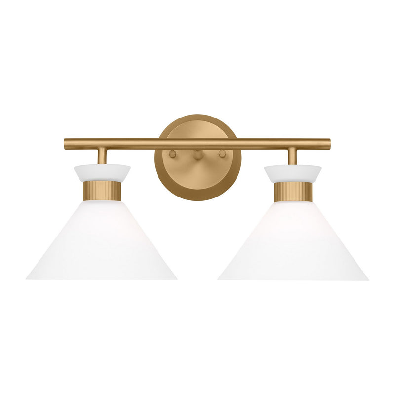 Visual Comfort Studio - DJV1012SB - Two Light Bath - Belcarra - Satin Brass