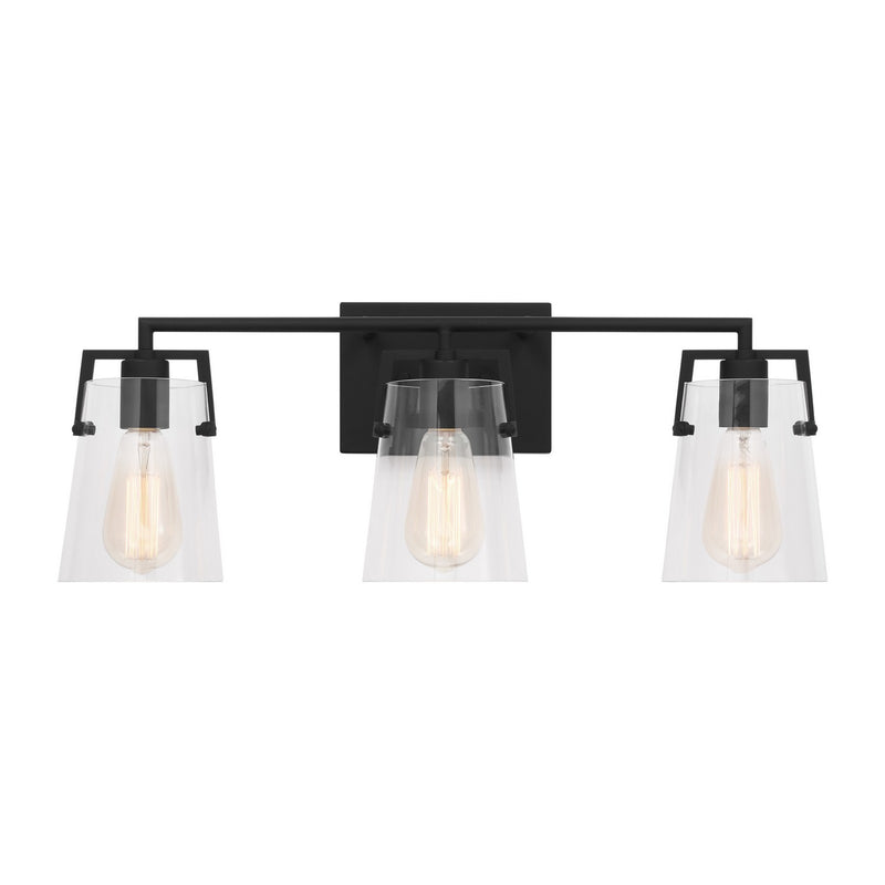 Visual Comfort Studio - DJV1033MBK - Three Light Bath - Crofton - Midnight Black