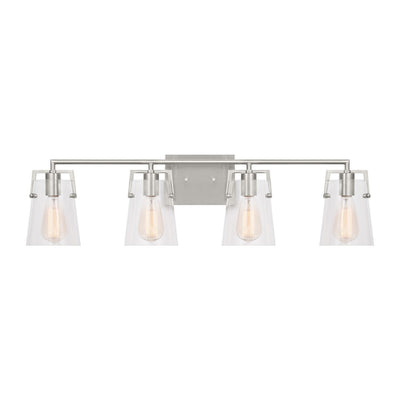 Visual Comfort Studio - DJV1034BS - Four Light Bath - Crofton - Brushed Steel