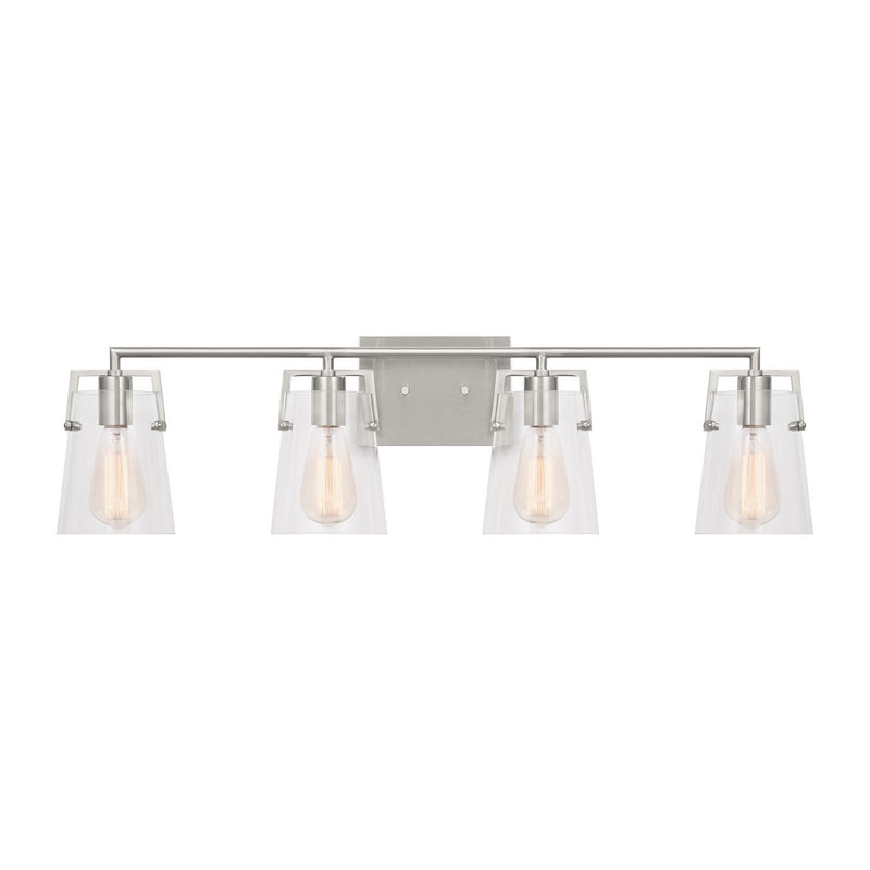 Visual Comfort Studio - DJV1034BS - Four Light Bath - Crofton - Brushed Steel