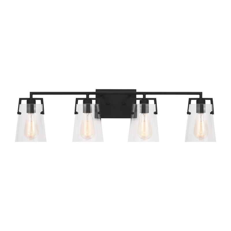 Visual Comfort Studio - DJV1034MBK - Four Light Bath - Crofton - Midnight Black