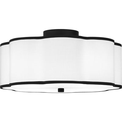 Quoizel - QSF6179MBK - Four Light Semi Flush Mount - Quoizel Semi-Flush Mount - Matte Black