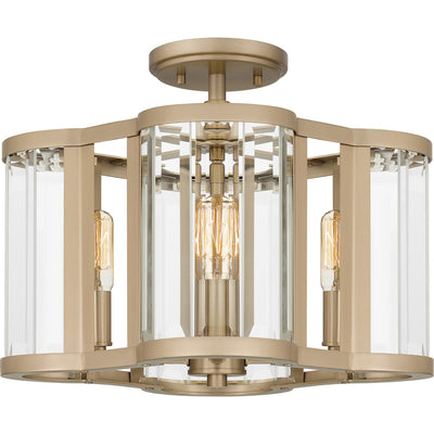 Quoizel - QSF6193BGD - Four Light Semi Flush Mount - Quoizel Semi-Flush Mount - Bronze Gold