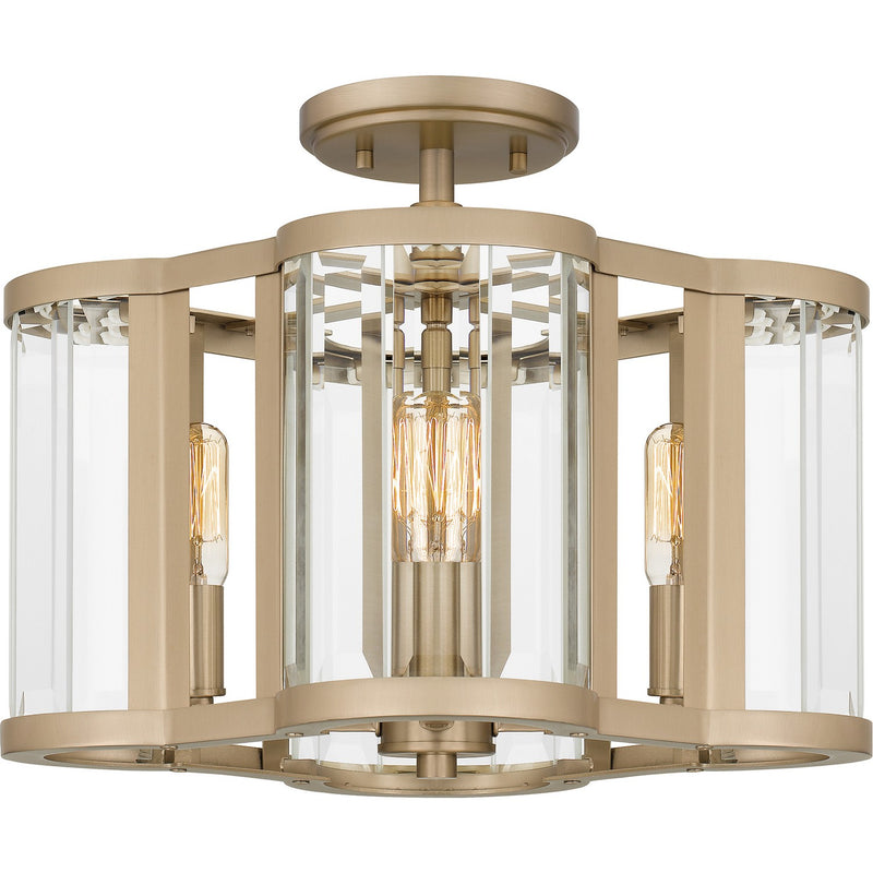 Quoizel - QSF6193BGD - Four Light Semi Flush Mount - Quoizel Semi-Flush Mount - Bronze Gold