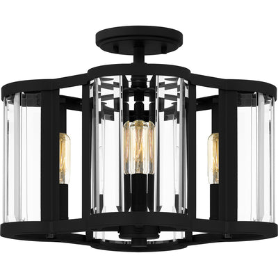 Quoizel - QSF6193MBK - Four Light Semi Flush Mount - Quoizel Semi-Flush Mount - Matte Black