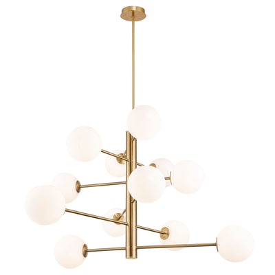 Artcraft - AC11768BR - 12 Light Chandelier - Aurelia - Brass