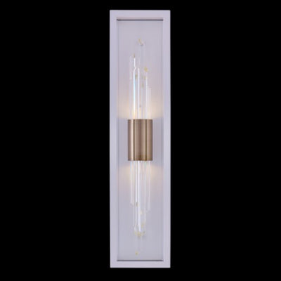 Allegri - 090423-038-FR001 - LED Outdoor Wall Sconce - Lucca Esterno - Brushed Champagne Gold & Matte White
