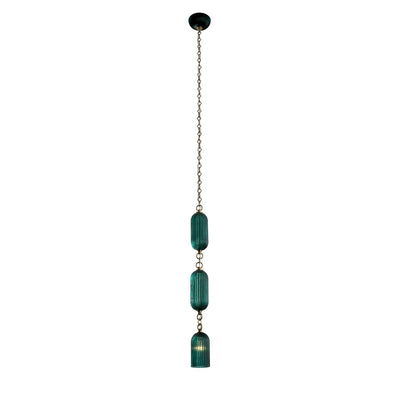 Kalco - 519611STB - One Light Mini Pendant - Verde - Satin Brass