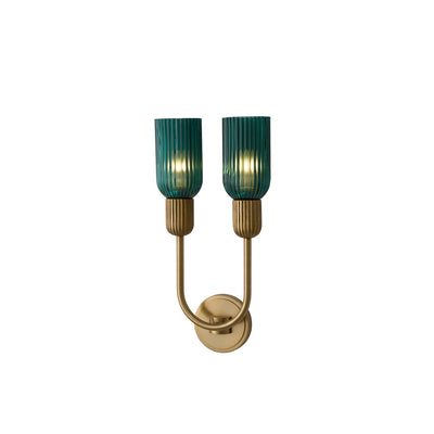 Kalco - 519621STB - Two Light Wall Sconce - Verde - Satin Brass