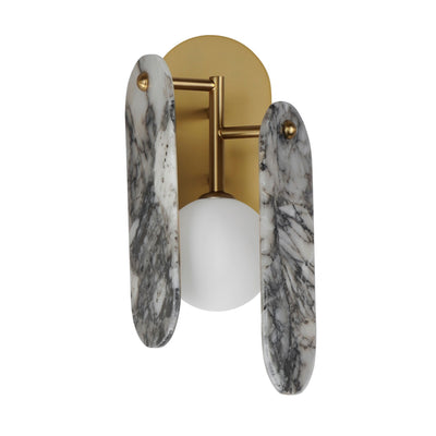 Studio M - SM24810ARYNAB - LED Wall Sconce - Megalith - Stone - Natural Aged Brass