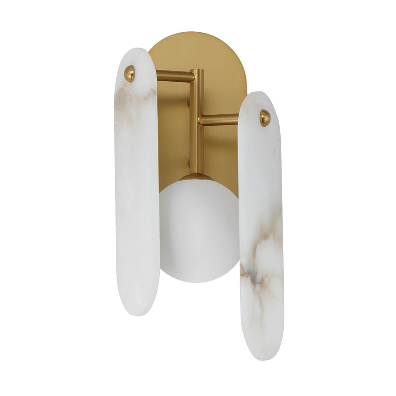 Studio M - SM24810WANAB - LED Wall Sconce - Megalith - Stone - Natural Aged Brass
