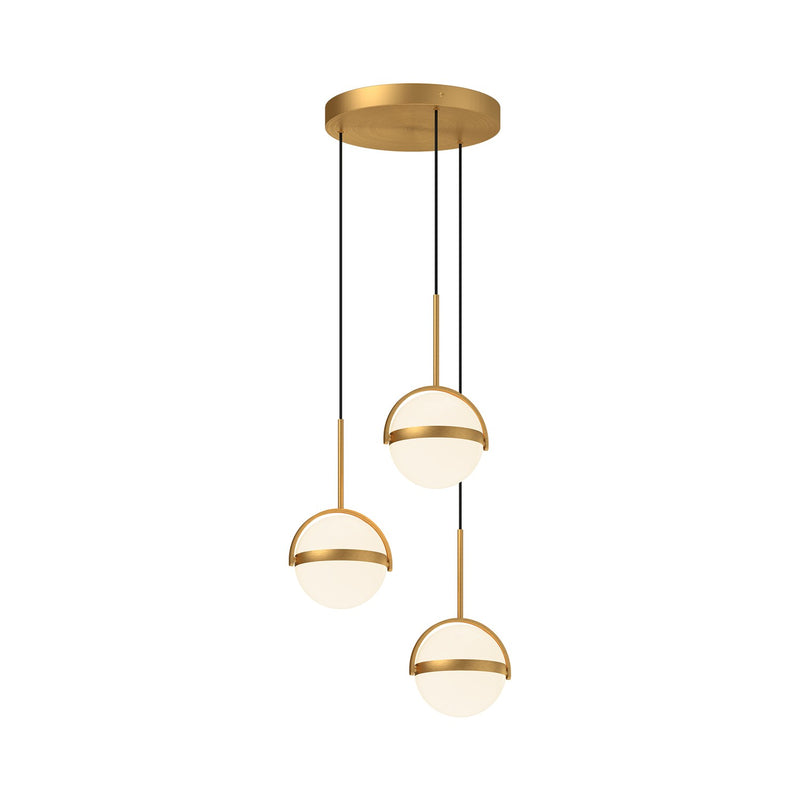 Alora - MP301003BG - LED Pendant - Globo - Brushed Gold|Matte Black