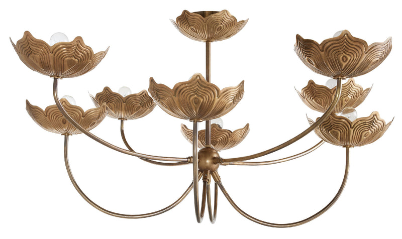 Arteriors-Encinitas Chandelier-Antique Brass