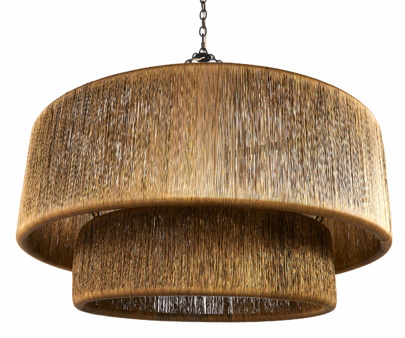 Arteriors-Creighton Chandelier-Blackened Iron