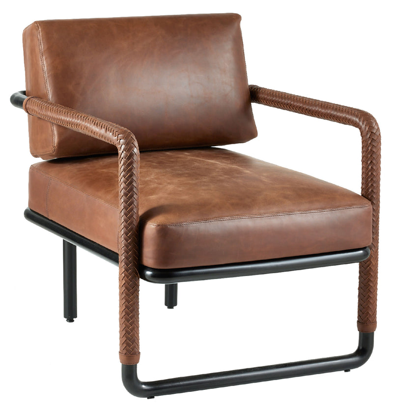 Arteriors-Durham Chair-Blackened Bronze