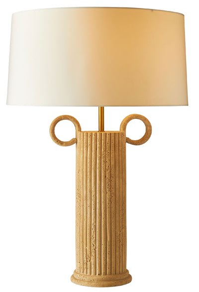Arteriors-Eros Table Lamp-Travertine