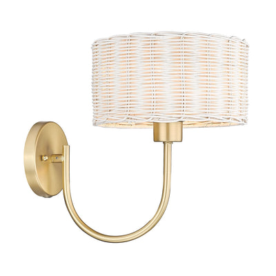 Golden - 1084-1W BCB-WW - One Light Wall Sconce - Erma BCB - Brushed Champagne Bronze
