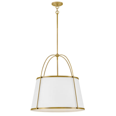Hinkley-4895LDB-OW-Off White/ Lacquered Dark Brass