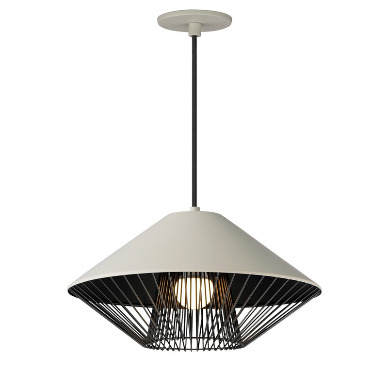 ET2 - E11395-GYBK - LED Pendant - Phoenix - Gray / Black